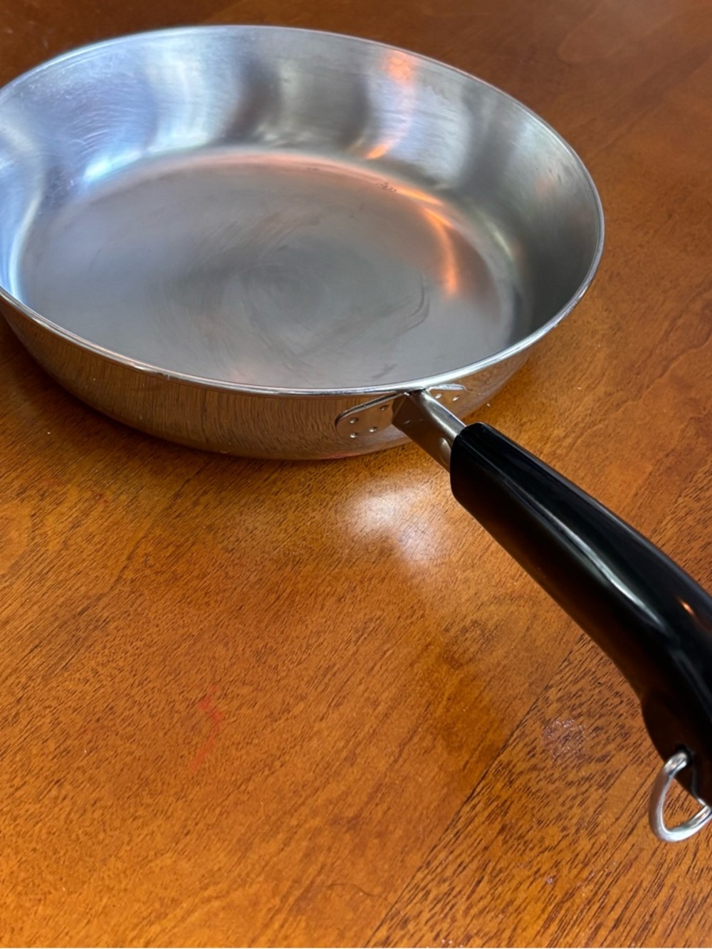 Revere Ware Frying Pan Skillet Copper Clad bottom 8” 95b USA no lid 1801 VTG